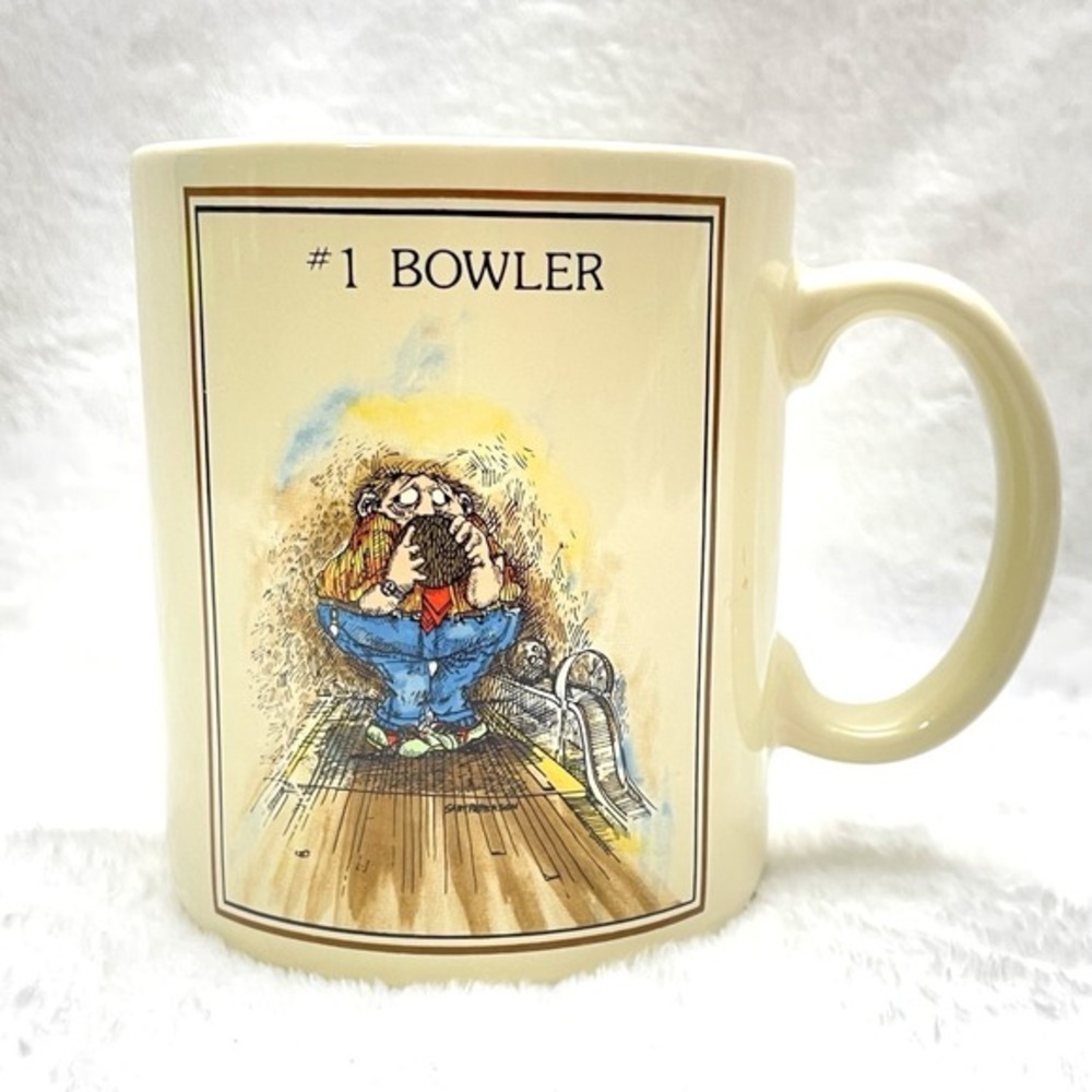Gary Patterson #1 Bowler Mug - ‎ Thought Factory by Papel Inc. EUC